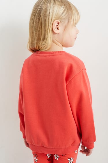 Kinder Mädchen - Sweatshirt - geblümt - rot