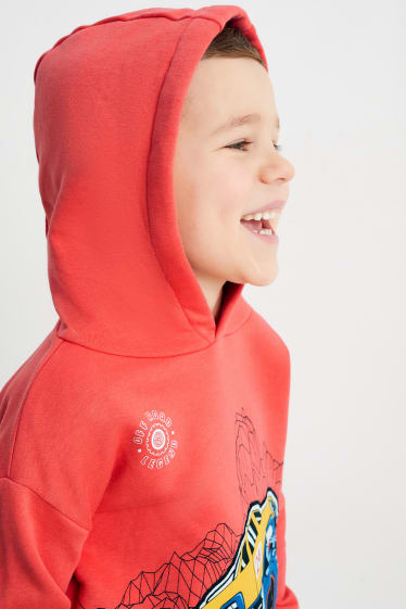 Kinderen - Monstertruck - hoodie - rood