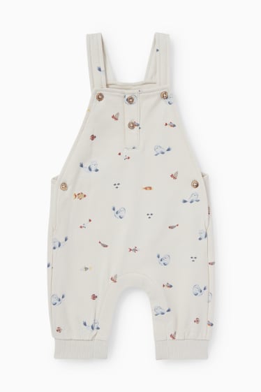 Bébés garçons - Animaux de la mer - ensemble bébé - 2 pièces - bleu foncé / blanc crème