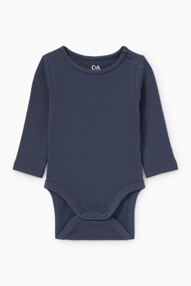 Babys - Meerestiere - Baby-Outfit - 2 teilig - dunkelblau / cremeweiss