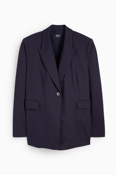 Dames - Blazer - relaxed fit - donkerblauw