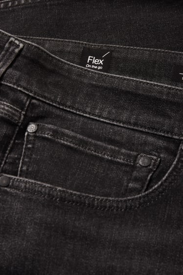 Mężczyźni - Slim Tapered Jeans - Flex - LYCRA® ADAPTIV - dżins-ciemnoszary