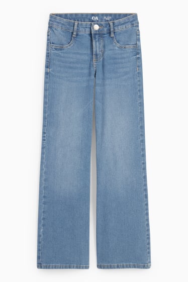 Kinder - Wide Leg Jeans - helljeansblau