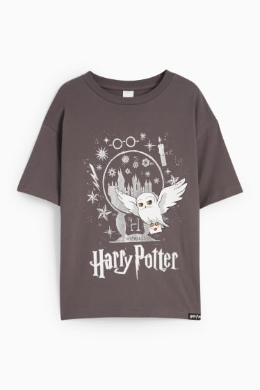 Dzieci - Harry Potter - koszulka z krótkim rękawem - ciemnoszary