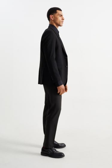 Pánské - Oblekové kalhoty - regular fit - Flex - LYCRA® - Mix & Match - černá