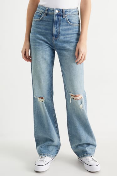 Dona - CLOCKHOUSE - loose fit jeans - high waist - texà blau clar