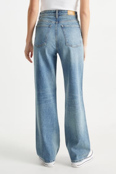 Femmes - CLOCKHOUSE - loose fit jean - high waist - jean bleu clair