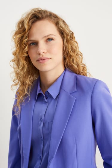 Women - Business blazer - fitted - purple