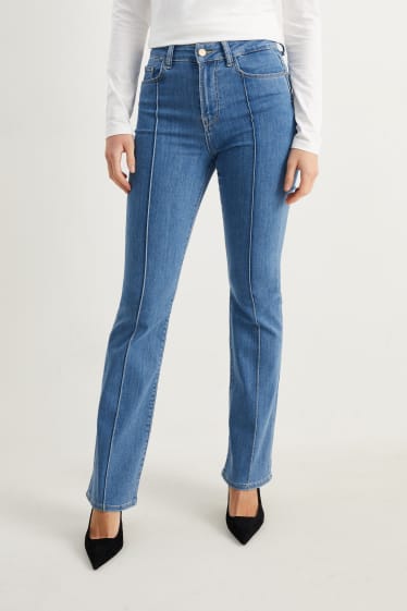 Dámské - Bootcut jeans - high waist - LYCRA® - džíny - světle modré