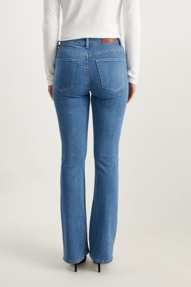 Dámské - Bootcut jeans - high waist - LYCRA® - džíny - světle modré