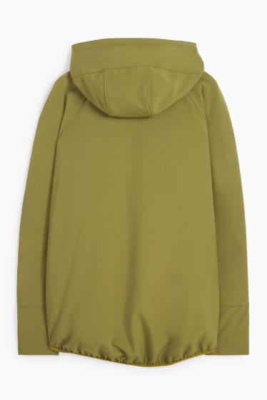 Donna - Giacca soft shell con cappuccio - 4 Way Stretch - verde