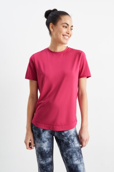 Dámské - Funkční tričko - tmavě růžová