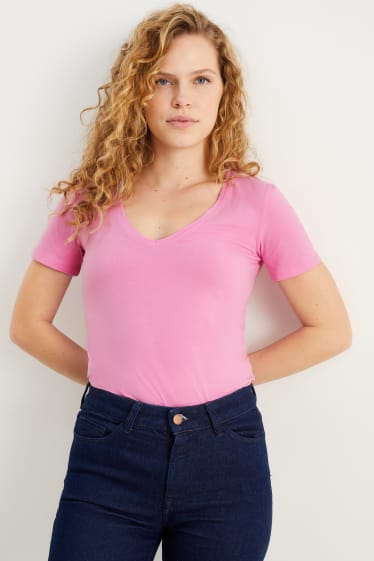 Dámské - Tričko basic - růžová