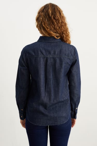 Donna - Camicia di jeans - jeans blu scuro