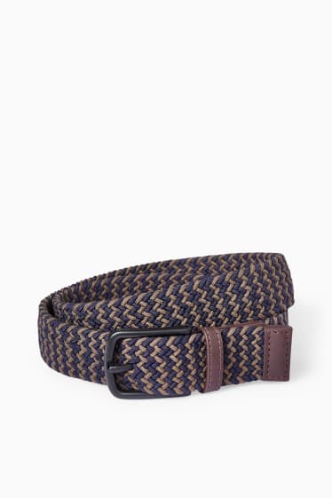 Hommes - Ceinture - bleu foncé