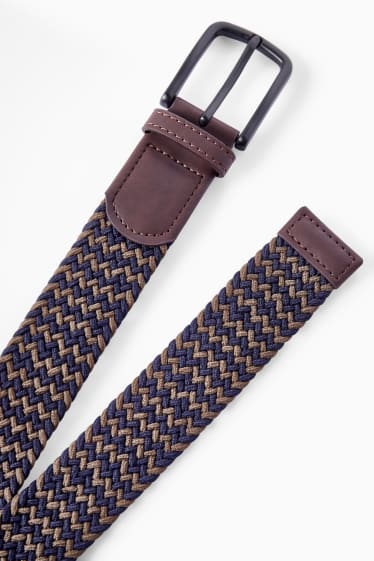 Hommes - Ceinture - bleu foncé