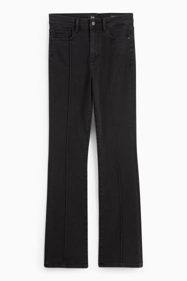 Donna - Bootcut jeans - vita alta - jeans grigio scuro