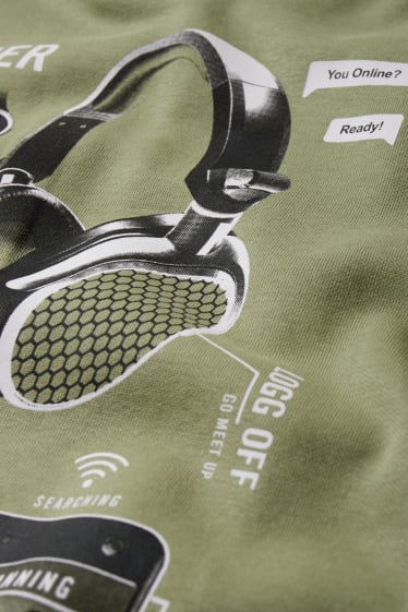 Enfants garçons - Gaming - sweat à capuche - vert