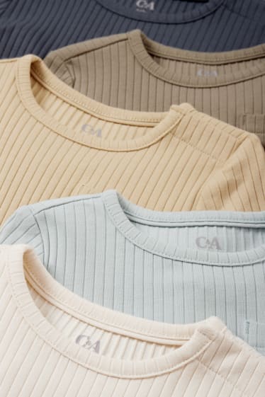 Neonati - Confezione da 5 - maglia a maniche lunghe per bebè - beige