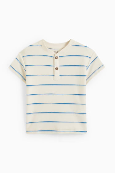 Children - Short sleeve T-shirt - striped - cremewhite