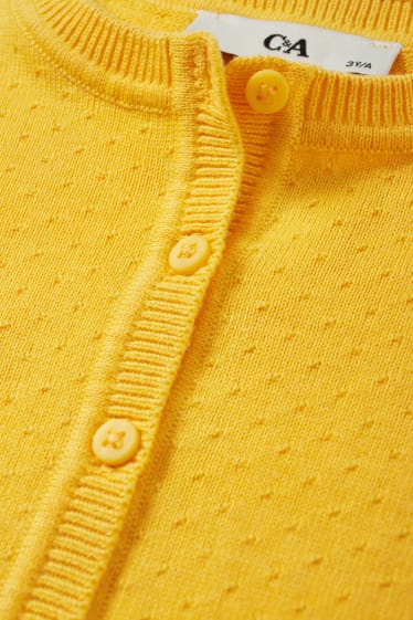 Copii - Cardigan tricotat - galben