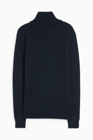 Children - Jumper - ribbed - dark blue