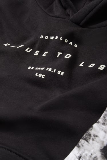 Kinderen: jongens - Hoodie - zwart