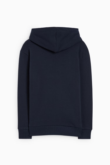 Enfants garçons - Skateboard - sweat à capuche - bleu foncé