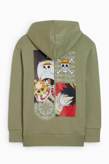 Kinderen - One Piece - hoodie - groen
