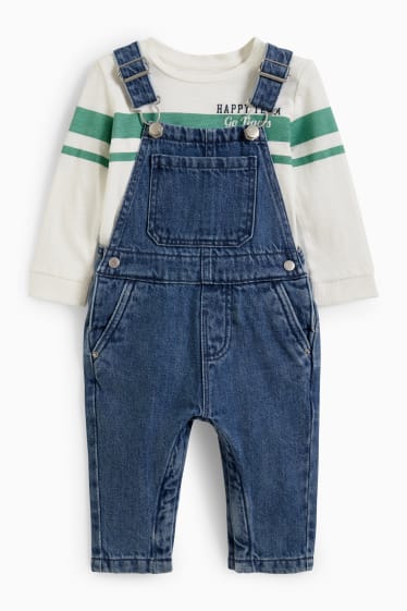 Babys - Baby-Outfit - 2 teilig - jeansblau
