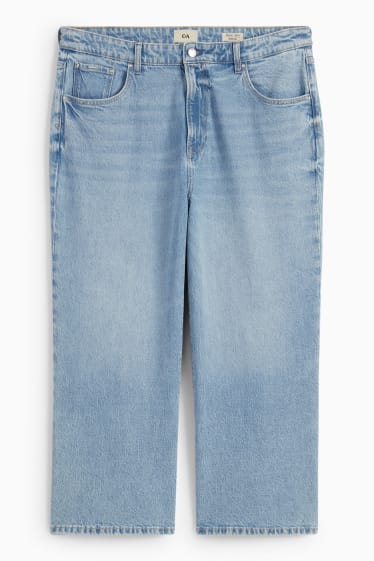Femmes - Wide leg jean - high waist - jean bleu
