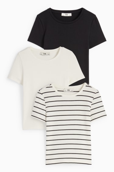 Children - Multipack of 3 - short sleeve T-shirt - cremewhite