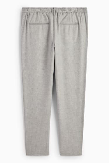 Men - Chinos - check - light gray-melange