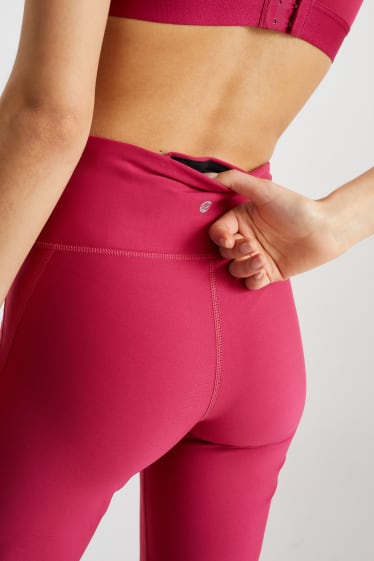 Women - Active leggings - shaping effect - 4 Way Stretch - dark rose