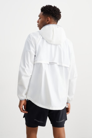 Hombre - Chaqueta funcional con capucha - blanco