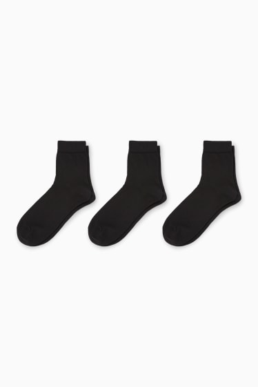 Damen - Multipack 3er - Socken - schwarz