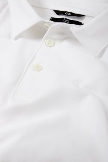 Mężczyźni - Koszulka polo - Flex - biały