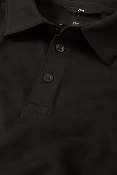 Herren - Poloshirt - Flex - schwarz