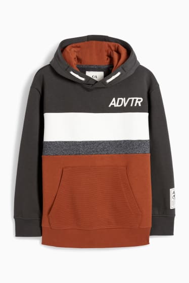 Kinderen: jongens - Hoodie - roestbruin