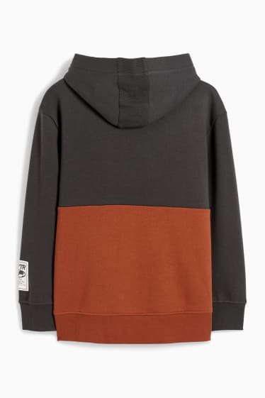 Kinderen: jongens - Hoodie - roestbruin