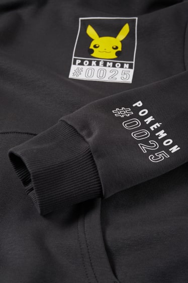 Enfants garçons - Pokémon - sweat à capuche - gris foncé