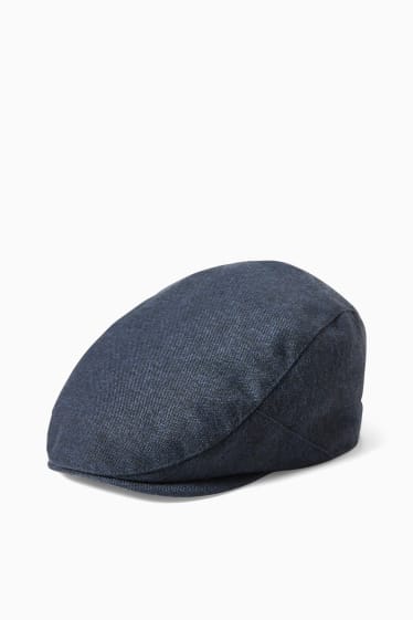 Heren - Flat cap - donkerblauw