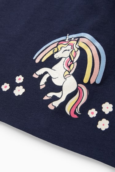 Children - Unicorn - hat - dark blue