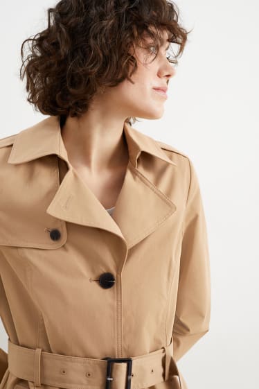 Women - Trench coat - light brown