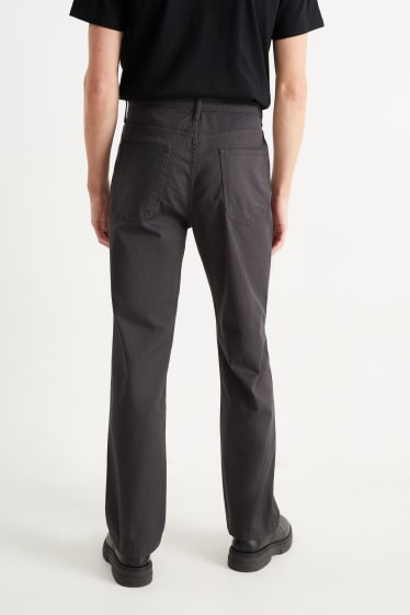 Hommes - Pantalon - regular fit - gris foncé