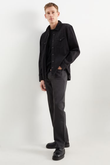 Uomo - Pantaloni - regular fit - grigio scuro