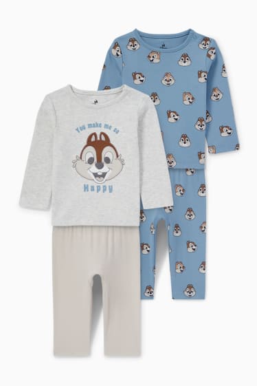 Babys - Multipack 2er - Chip & Chap - Baby-Pyjama - hellblau