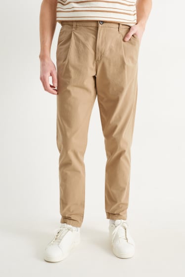 Home - Pantalons xinos - tapered fit - Flex - beix