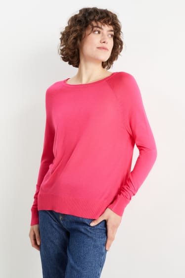Femmes - Pullover basique - rose
