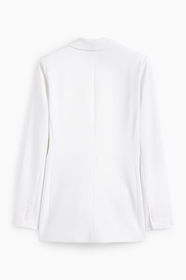 Women - Long blazer - regular fit - white